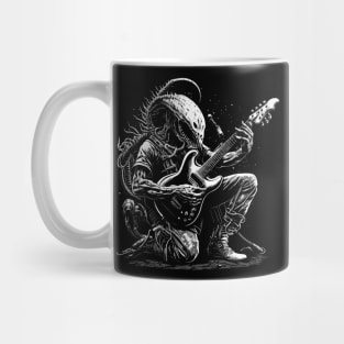 Alien Playing a Guitar Mug